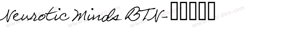 Neurotic Minds BTN字体转换